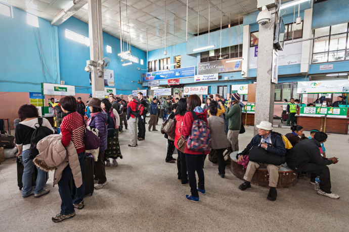 Kathmandu Airport has a couple of passenger terminals.